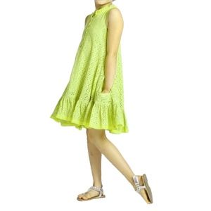 KidCuteTure Eyelet Hayley Swing Dress with Pockets 5